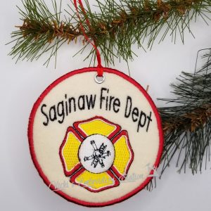 Fire Department Medallion Ornament