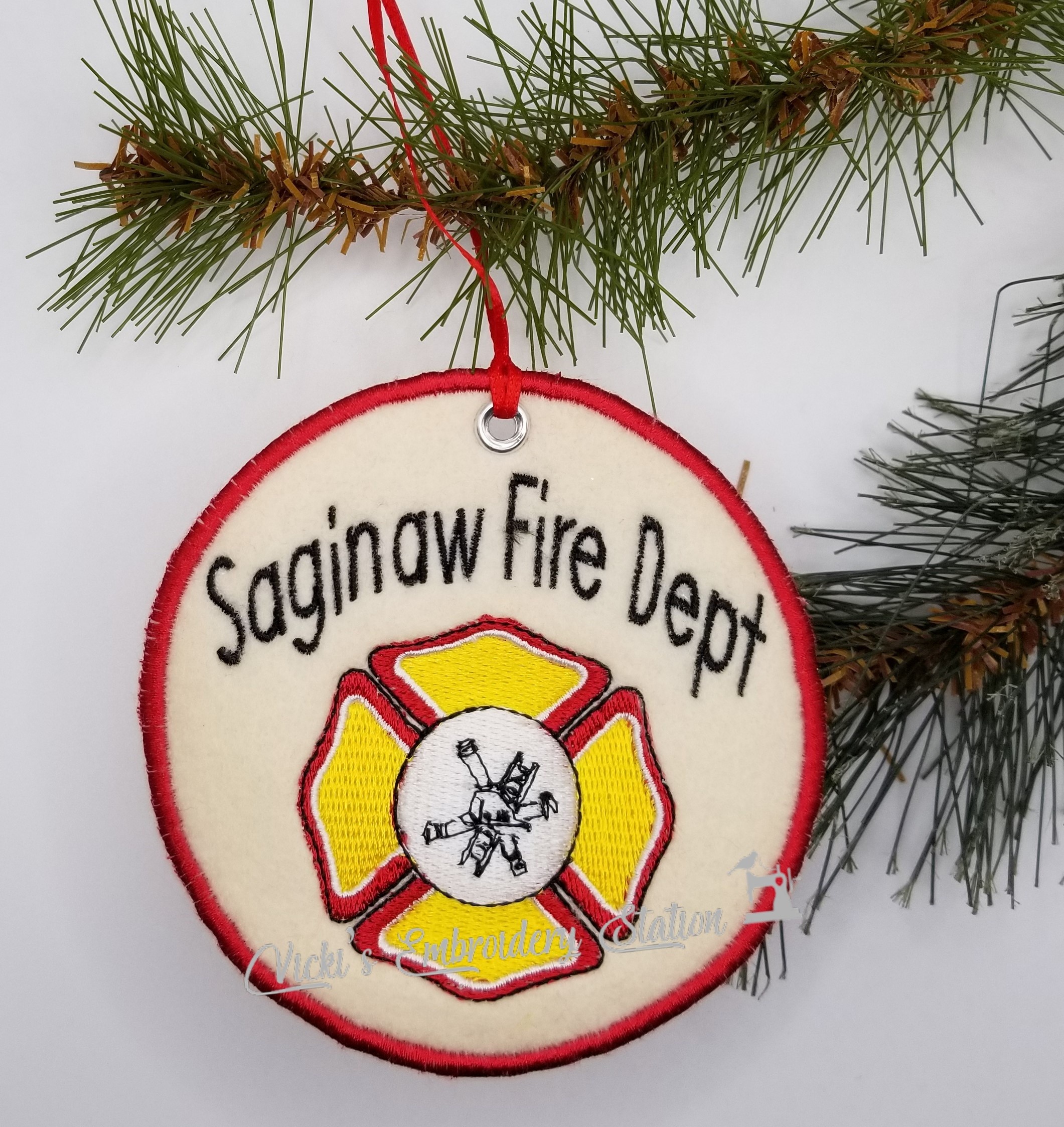 Fire Department Medallion Ornament