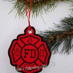 Fire Department Emblem Ornament
