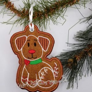Gingerbread Dog Ornament
