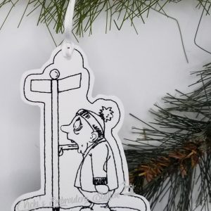 Tongue Stuck to a Pole Ornament