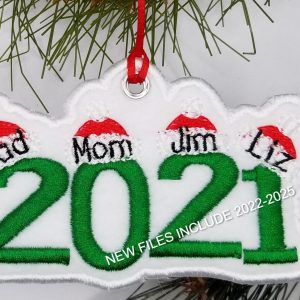 2021 Santa Hats Ornament