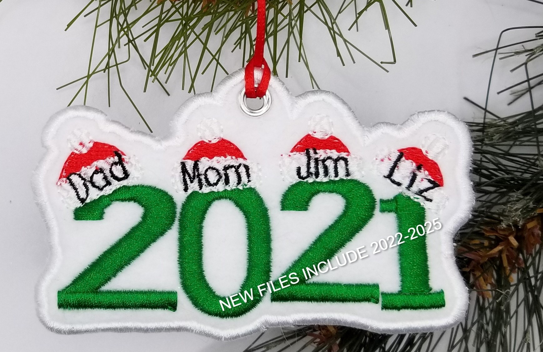 2021 Santa Hats Ornament