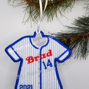 Baseball Jersey Ornament Blank VES
