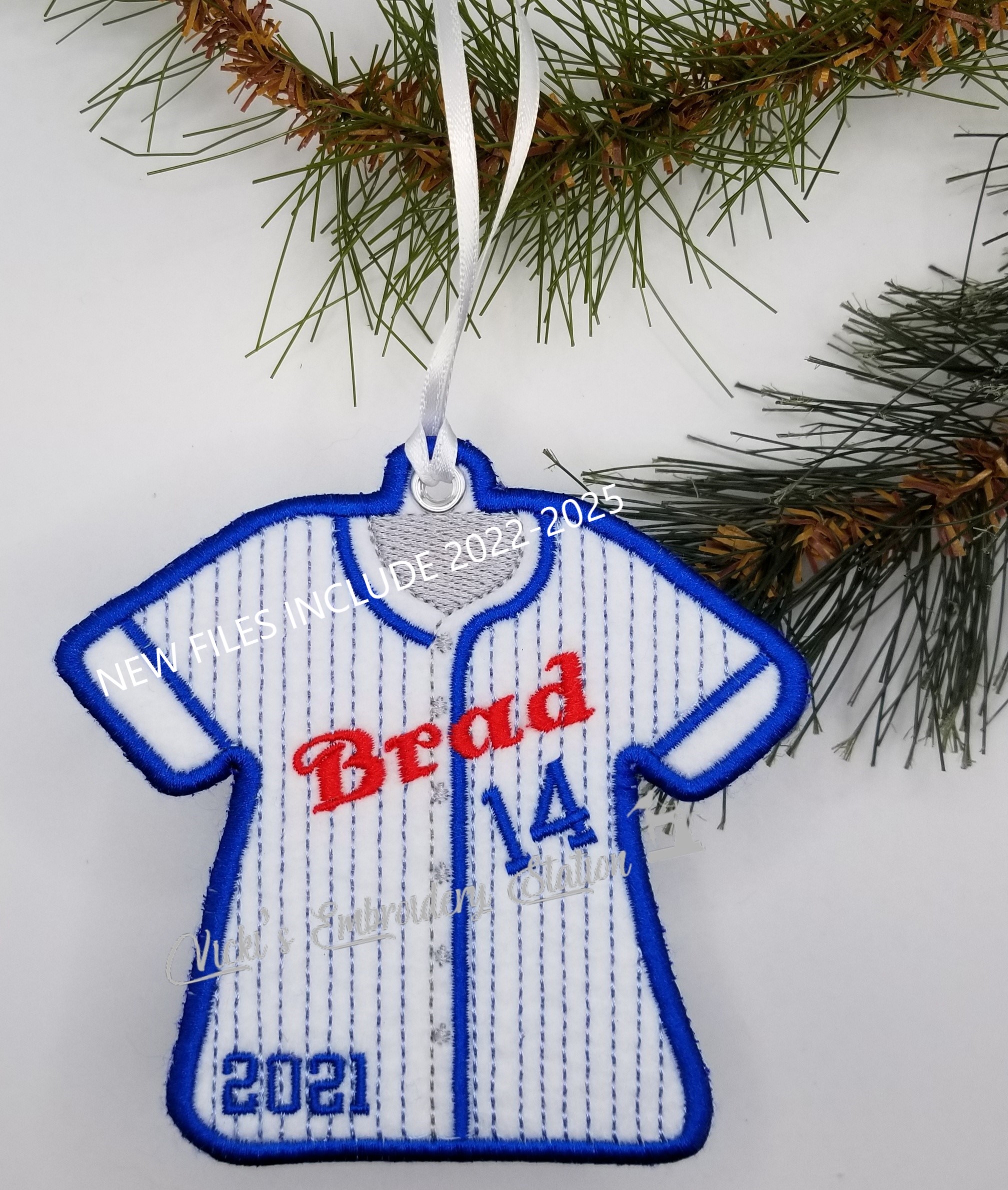 Baseball Jersey Ornament Blank VES