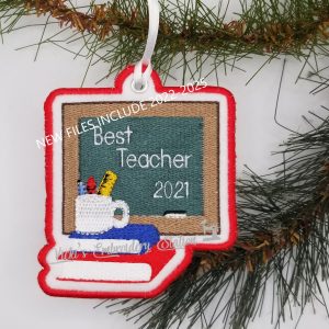 Best Teacher Blackboard Ornament