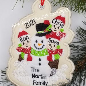 Building a Snowman Ornament 3