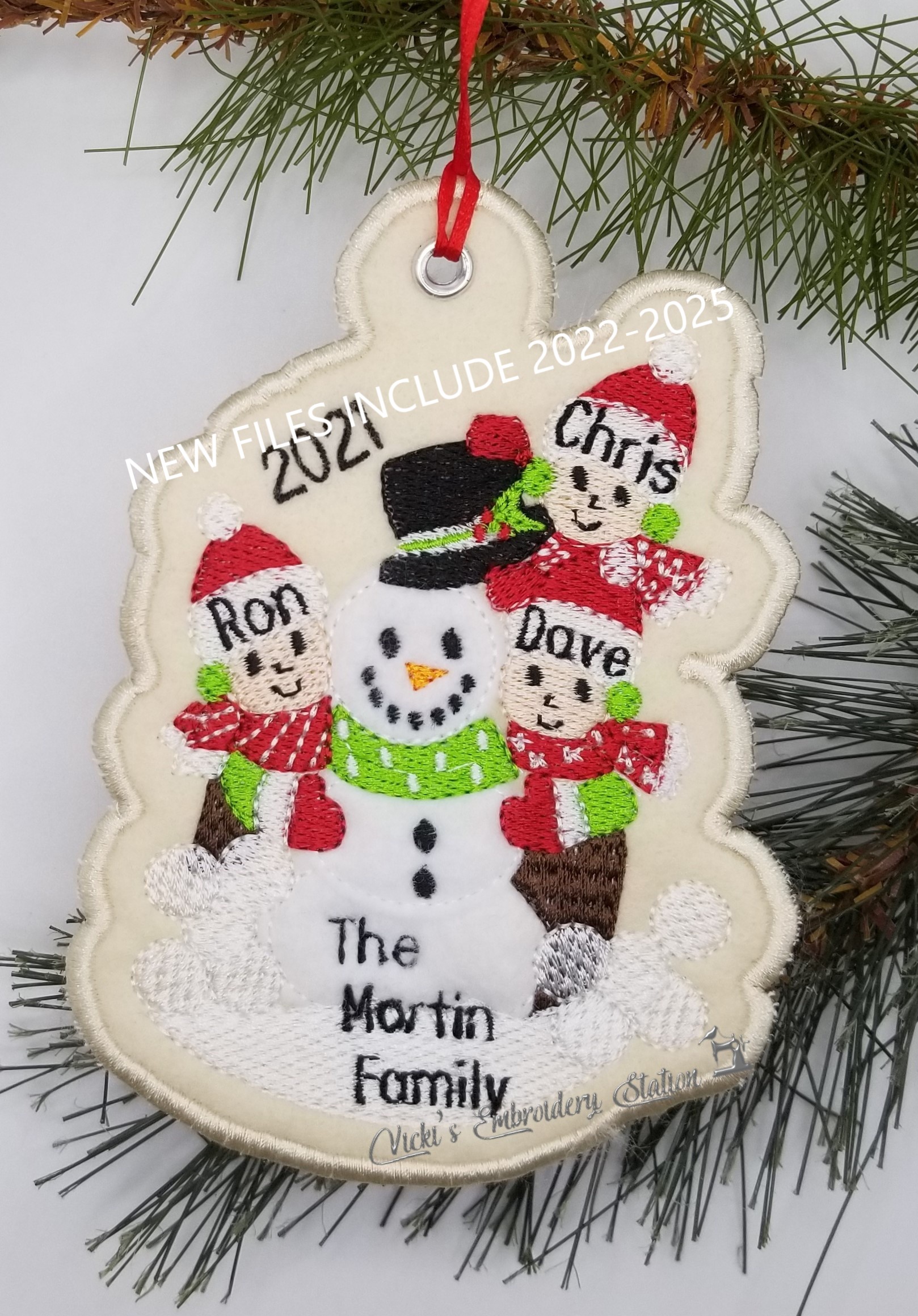 Building a Snowman Ornament 3