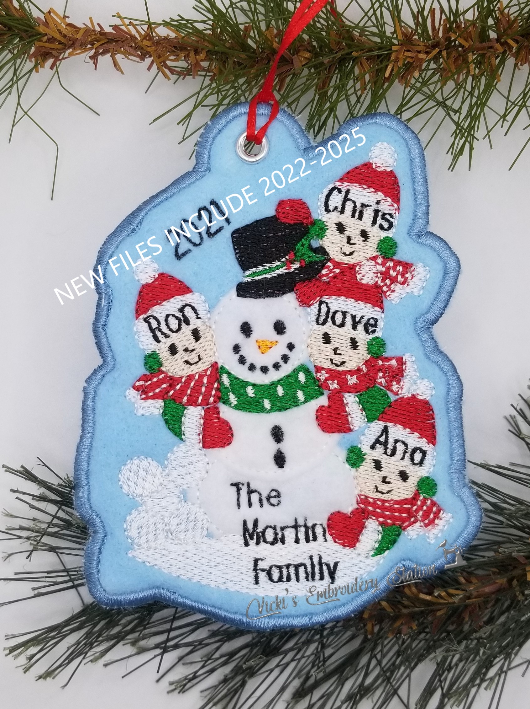 Building a Snowman Ornament 4