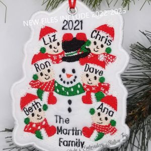Building a Snowman Ornament 6