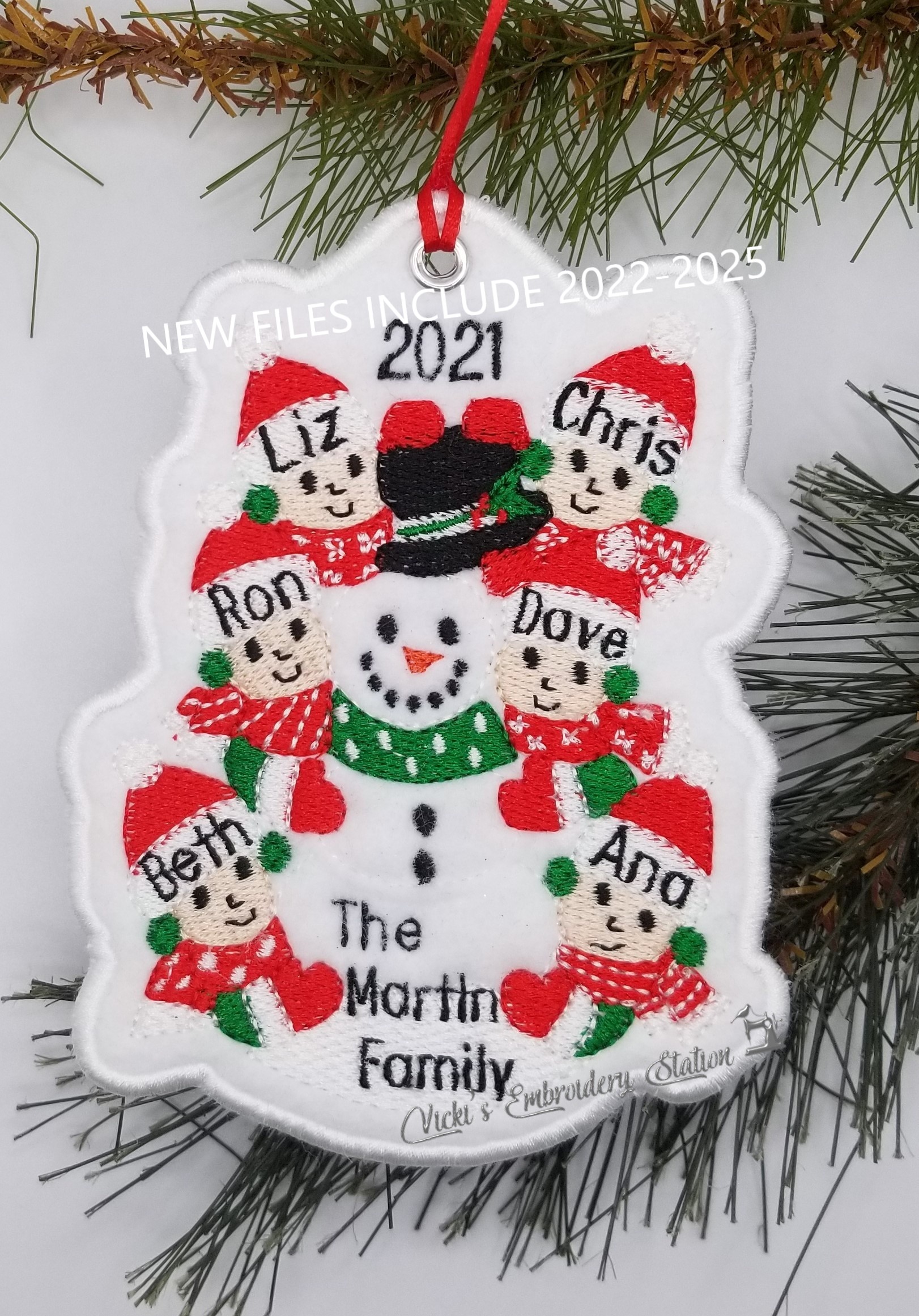 Building a Snowman Ornament 6