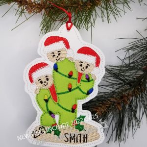 Cactus Family of 3 Ornament VES