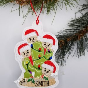Cactus Family of 4 Ornament