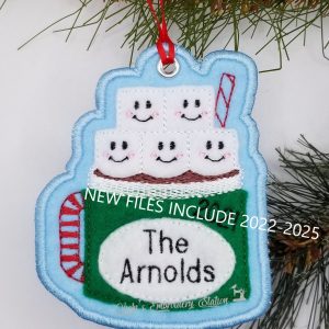 Cocoa Mug Family 5 Ornament