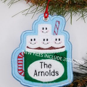 Cocoa Mug Family 4 Ornament