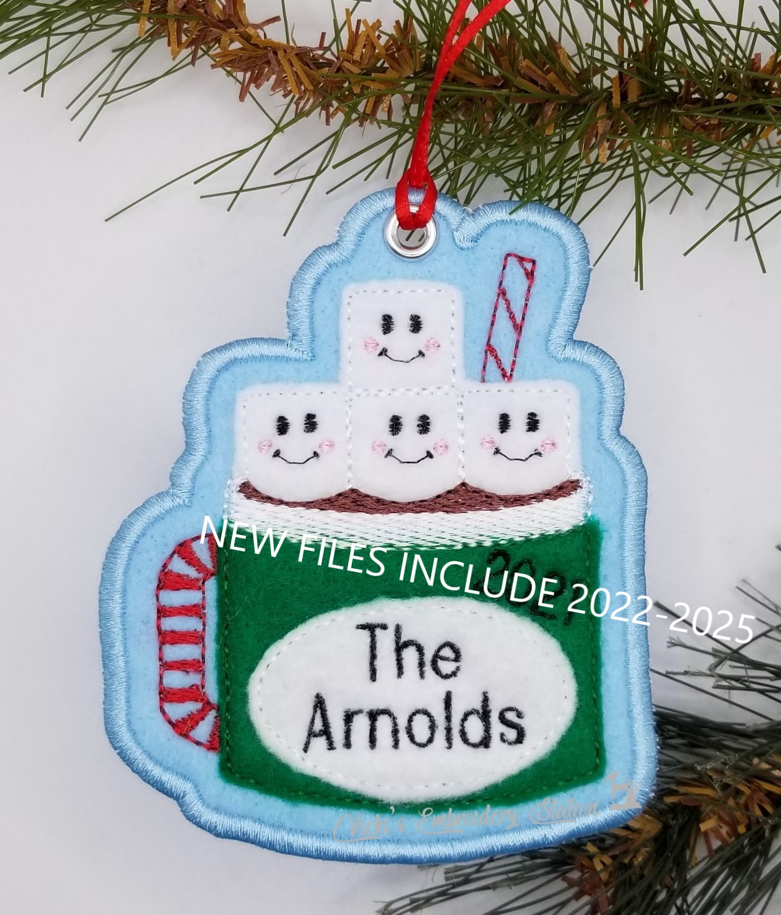Cocoa Mug Family 4 Ornament
