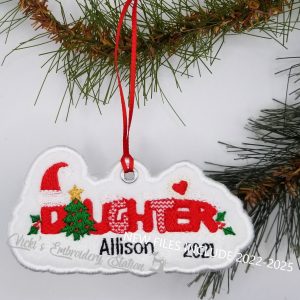 Daughter w/ Tree Ornament