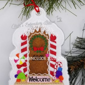 Gingerbread House Door Ornament
