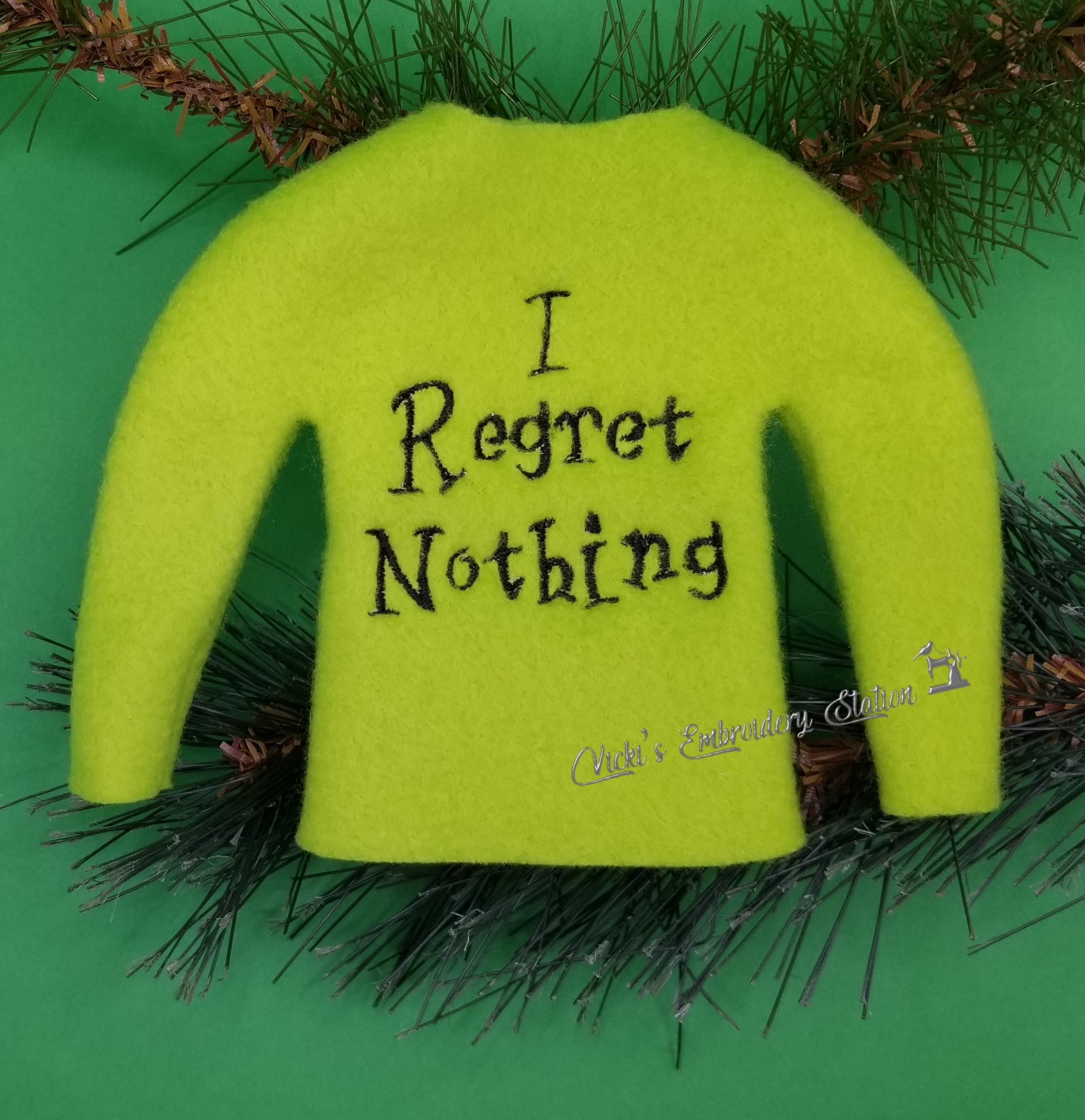 I Regret Nothing Elf Sweater