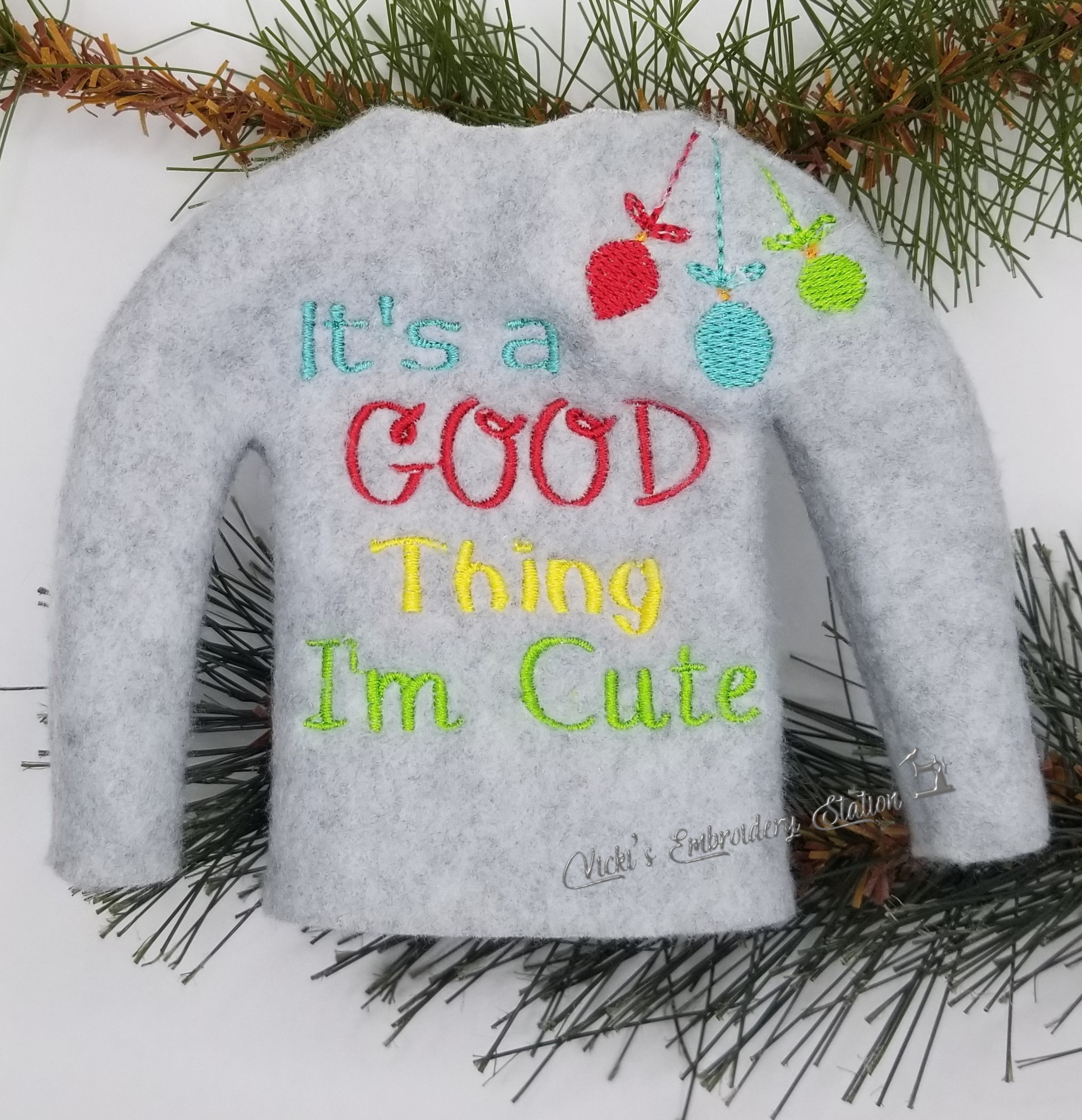 It's a Good Thing I'm Cute Elf Sweater