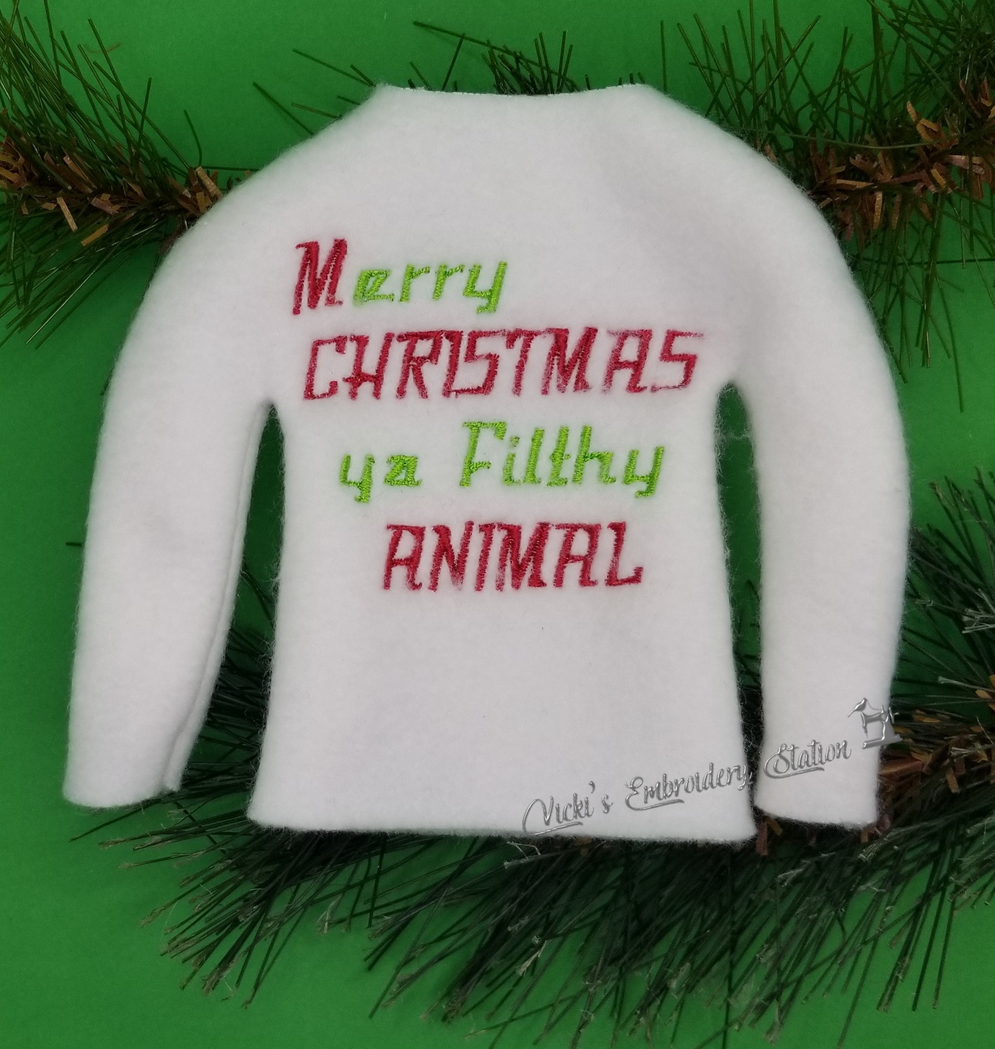 Merry Christmas Ya Filthy Animal Elf Sweater