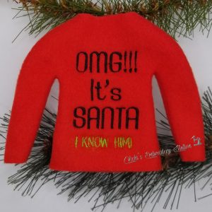 OMG It's Santa I Know Him Elf Sweater