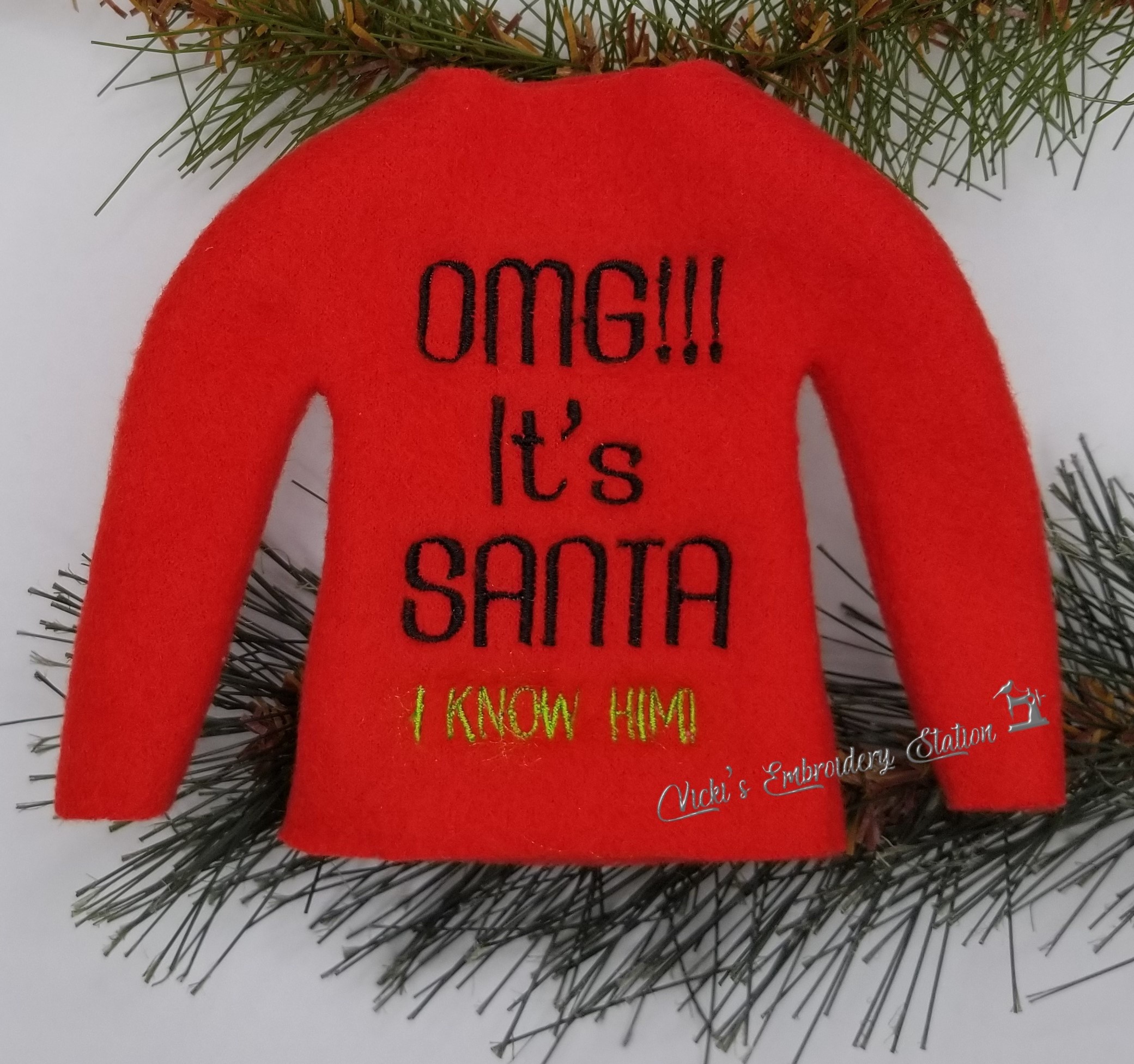 OMG It's Santa I Know Him Elf Sweater