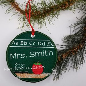 Teacher Blackboard w/Alphabet Ornament