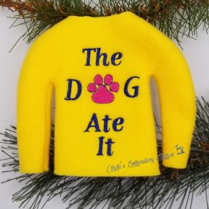 The Dog Ate It Elf Sweater