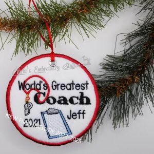 World's Greatest Coach Ornament
