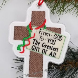 From God Greatest Gift Ornament Felt VES