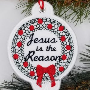 Jesus Reason for Season Wreath Ornament VES