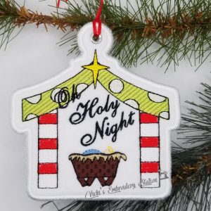 Nativity Oh Holy Night Ornament VES