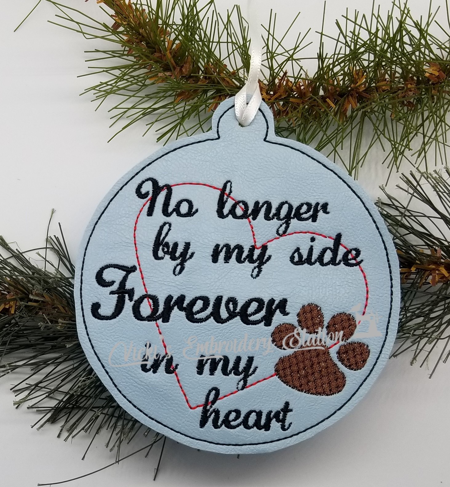 Forever In My Heart DOG Memorial Ornament VES