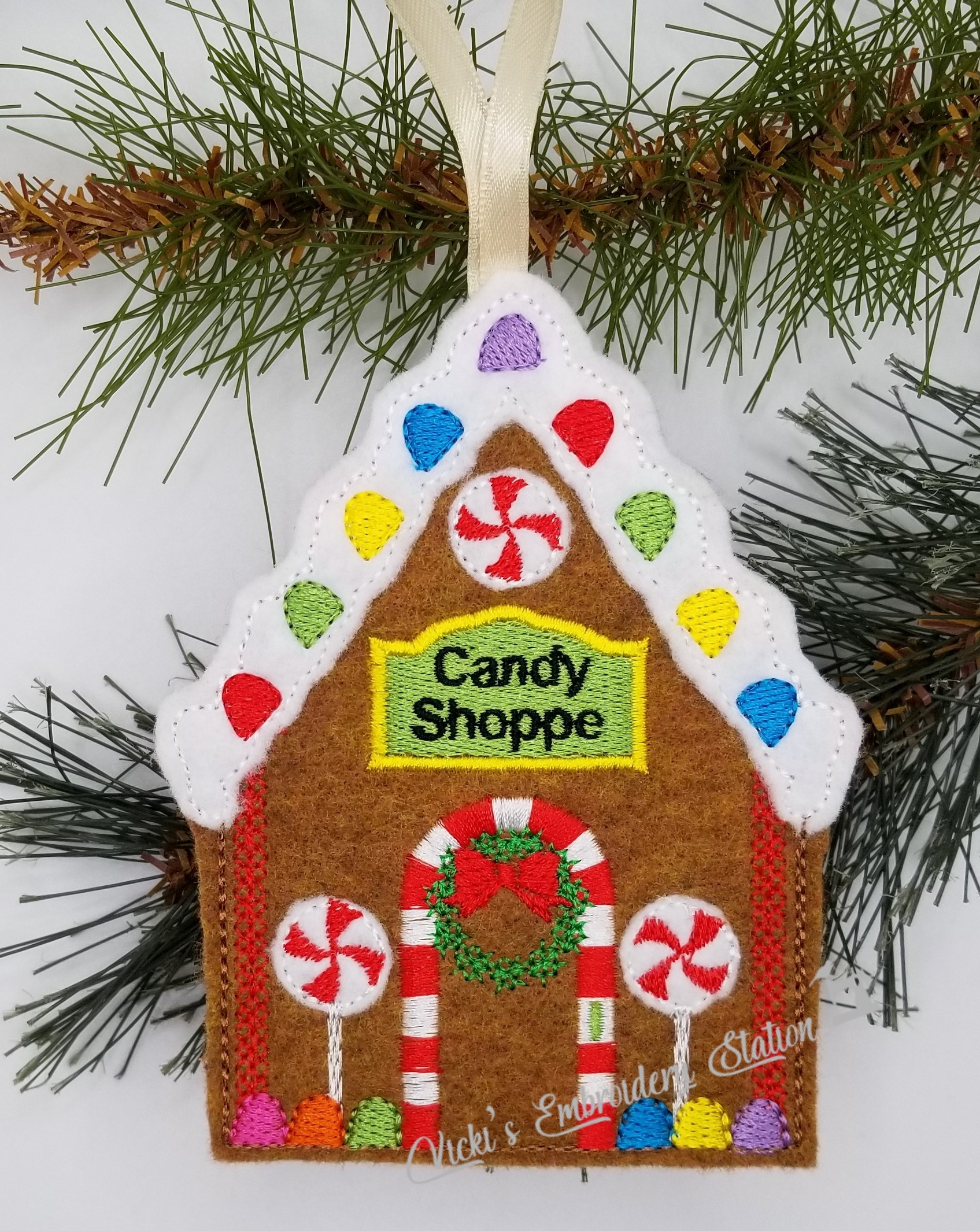 Gingerbread Candy Shoppe Ornament VES