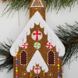 Gingerbread Church Ornament VES