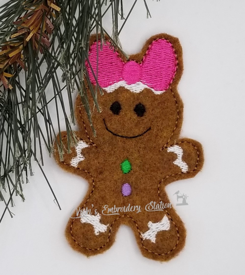 Gingerbread Men Felties 6 PIECE (Grouped) VES - Image 3