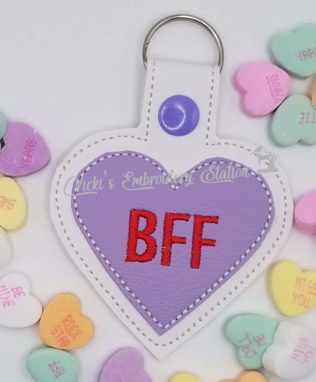 BFF Heart Key Fob VES