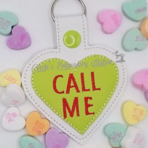 Call Me Heart Key Fob
