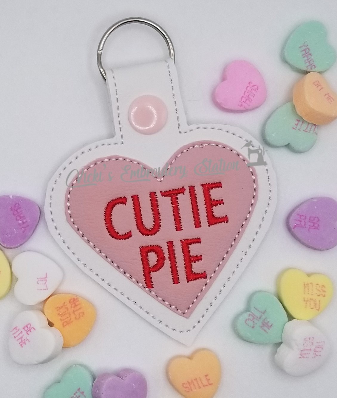 Cutie Pie Heart Key Fob VES