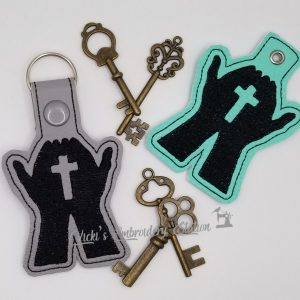 Cross in Hands Key Fob VES