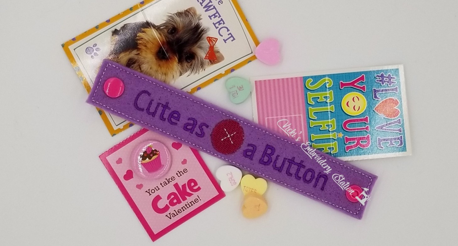Cute As A Button Valentine Bracelet VES
