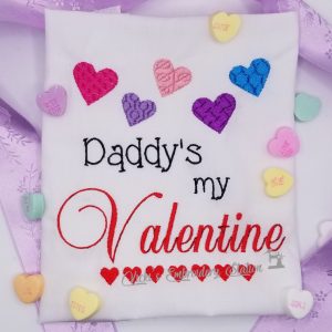 Daddy's My Valentine Word Art VES