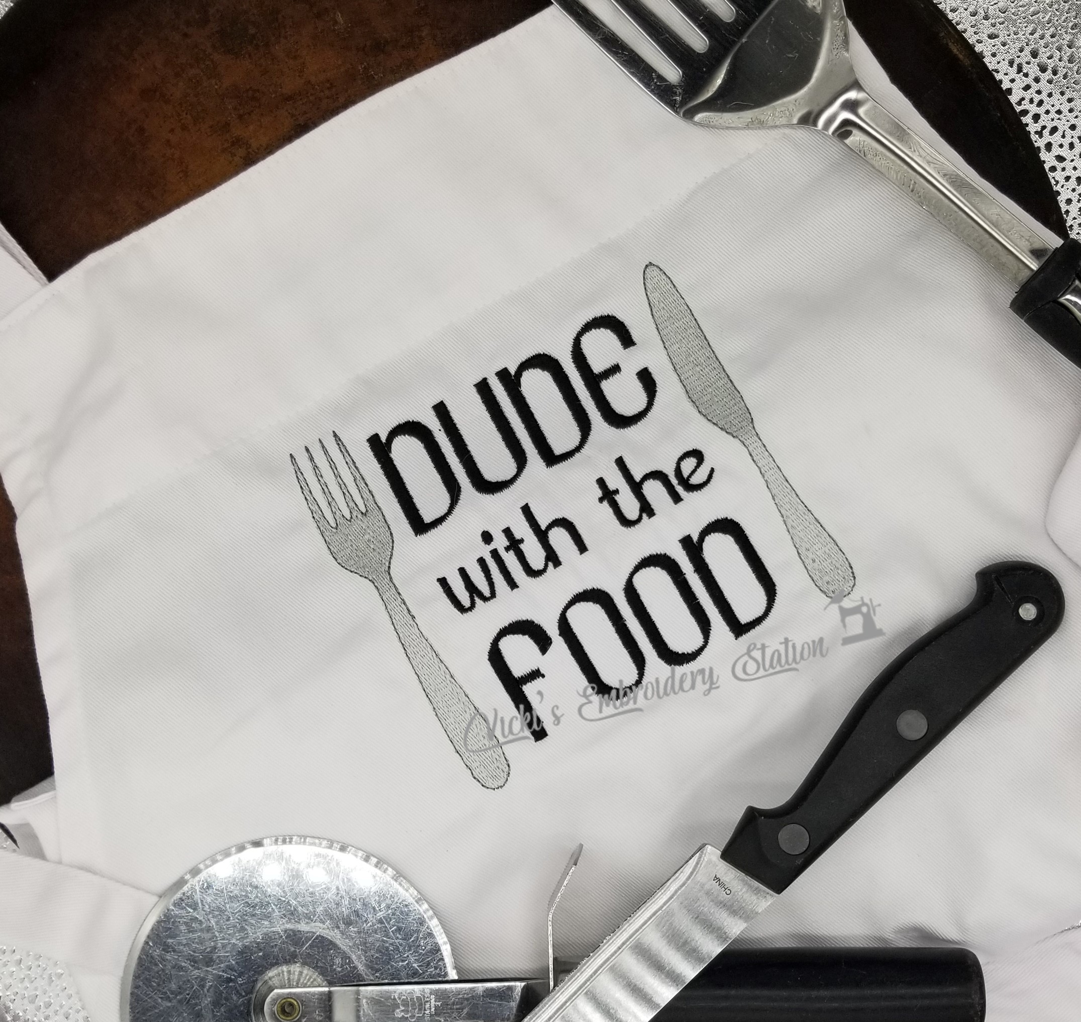 Dude With The Food Word Art VES