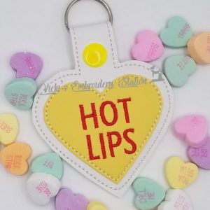 Hot Lips Heart Key Fob VES
