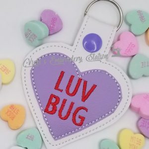 Luv Bug Heart Key Fob VES