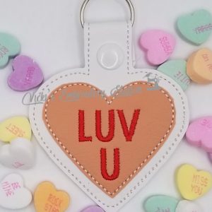 Luv U Heart Key Fob VES