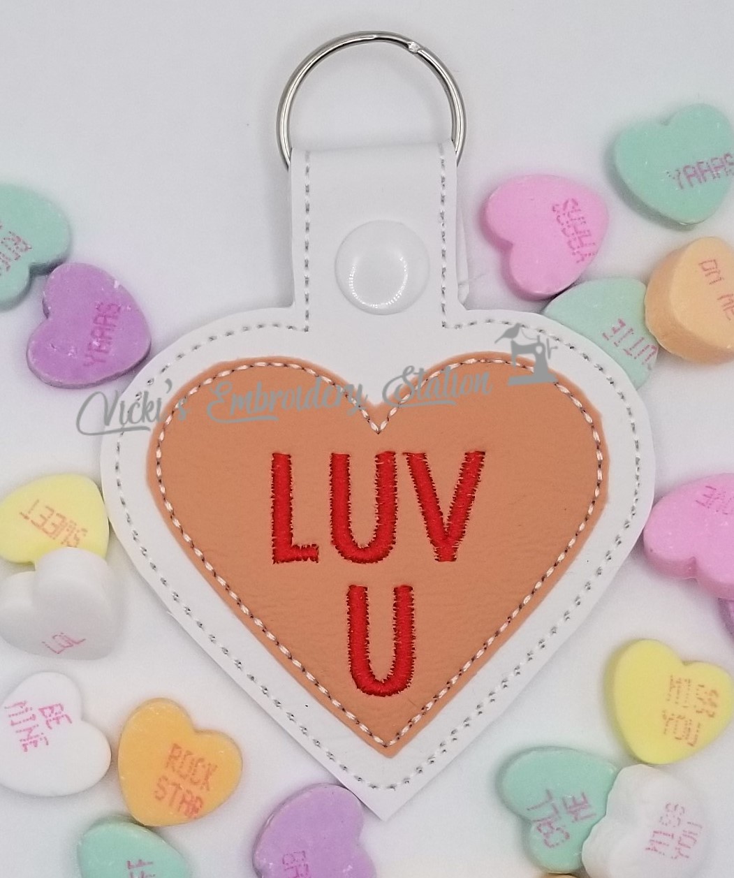 Luv U Heart Key Fob VES
