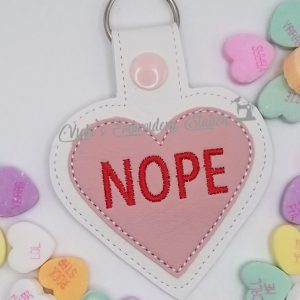 Nope Heart Key Fob VES