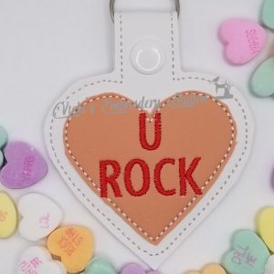 U Rock Heart Key Fob VES